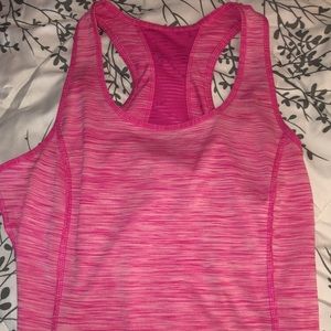 Pink Fitted athletic tank top!